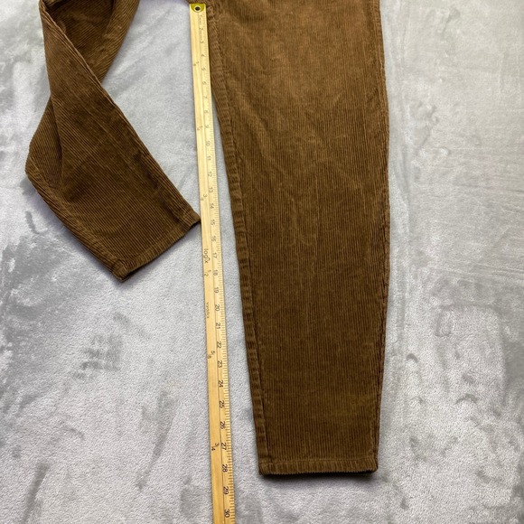 VTG ESPRIT SPORT Brown Corduroy High Waisted Pleated Trousers Pants Kids Sz 9/10 - Picture 3 of 10